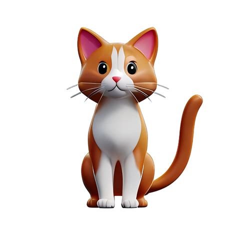 Cute Cat 3d 24762550 Png