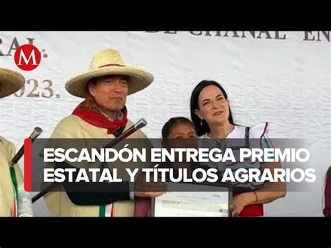 Rutilio Escand N Entrega Premio Estatal Mujeres Transformando Nuestra