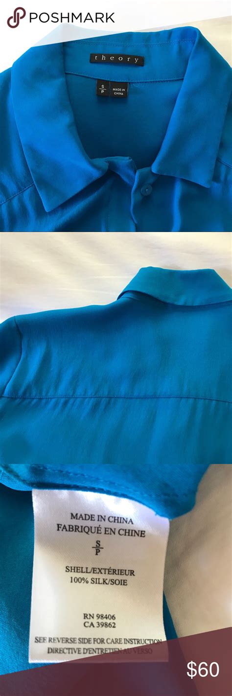 I Just Added This Listing On Poshmark Theory Silk Peacock Blue