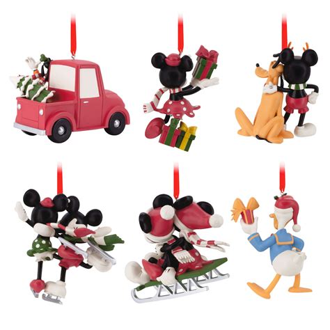 Disney Mickey Mouse and Friends Hallmark Ornaments, Set of 6 - Gift ...