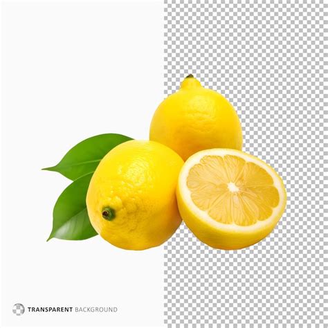 Premium PSD Lemon Fruit Isolated On Transparent Background