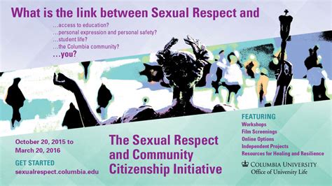 Introducing The Sexual Respect And Community Citizenship Initiative For