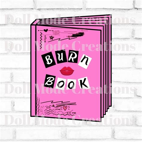 Burn Book SVG File Mean Girls Burn Book SVG Svg Png Jpg - Etsy Canada