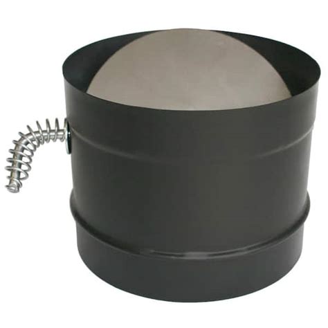 DuraVent DuraBlack 6 In X 5 In Single Wall Chimney Stove Pipe Damper