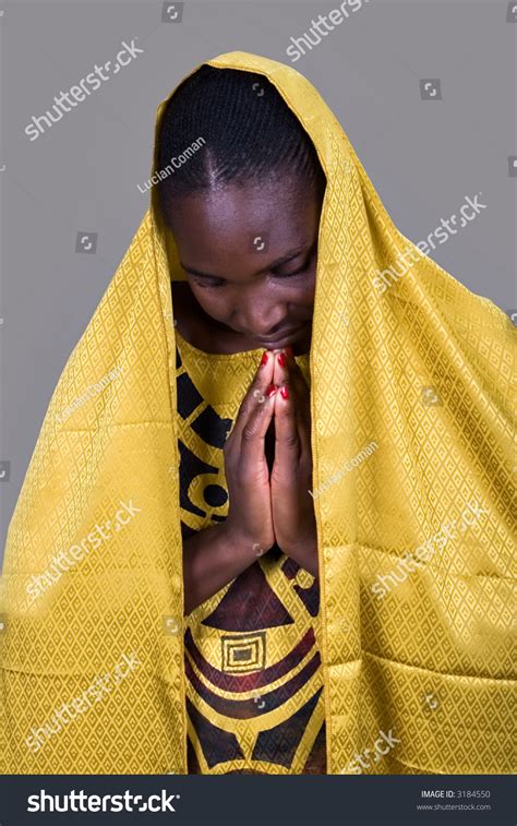 Young Woman Zimbabwe, Traditional Clothing, Christian Look Stock Photo ...