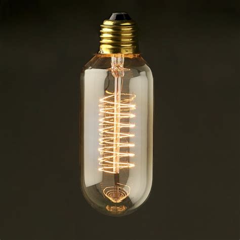 Vintage Edison Spiral Tube Tungsten Filament Bulb