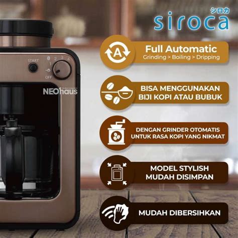 Siroca Fully Automatic Coffee Maker Brown Siroca