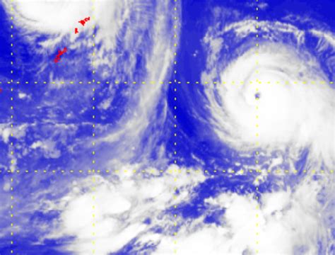 Tropical Cyclones In Track And Satellite Picture Of Severe