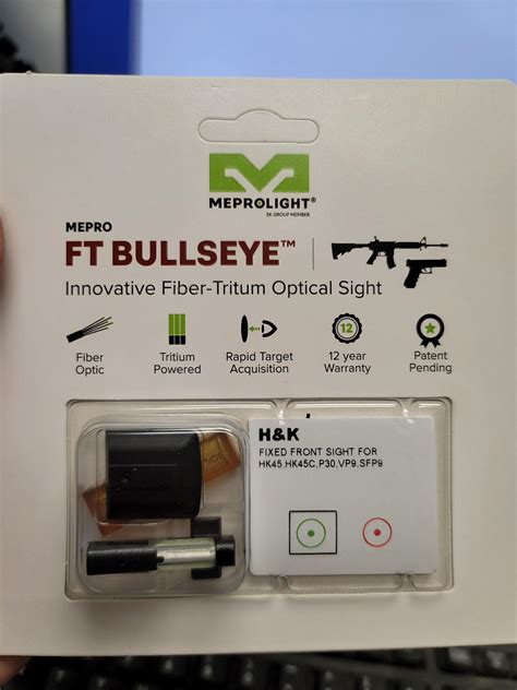 Meprolight Ft Bullseye Front Sight Green Canadian Gun Nutz