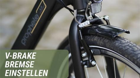 V Brake Bremsen Bei Fahrr Dern E Bikes Einstellen Prophete Youtube