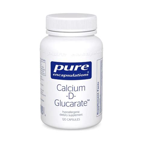 Pure Encapsulations Calcium D Glucarate 60 And 120 Capsules Supports Detoxification And