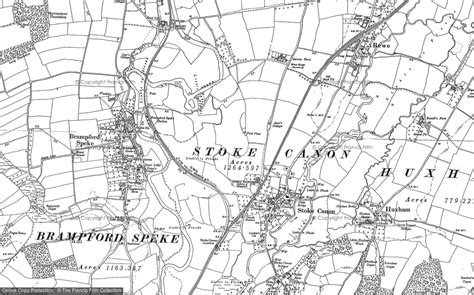 Old Maps Of Stoke Canon Devon Francis Frith