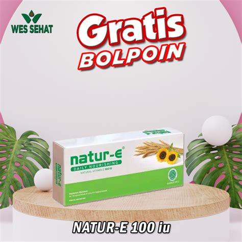 Natur E Soft Capsul Vitamin E Antioksidan Lazada Indonesia