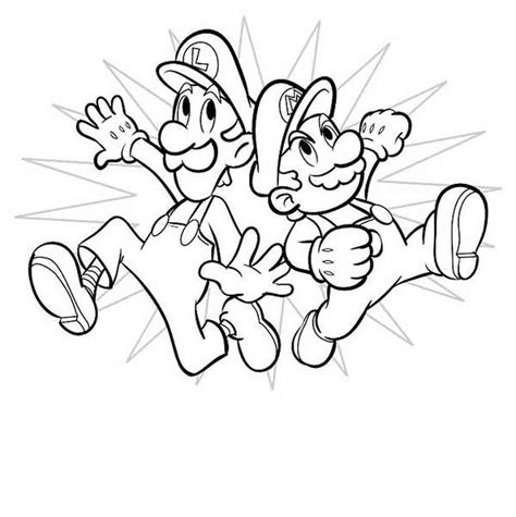 Bonito Luigi E Mario Para Colorir Imprimir E Desenhar Colorirme Porn