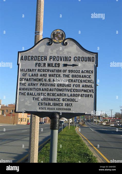 ABERDEEN PROVING GROUND Four miles Military reservation of 55000 acres ...