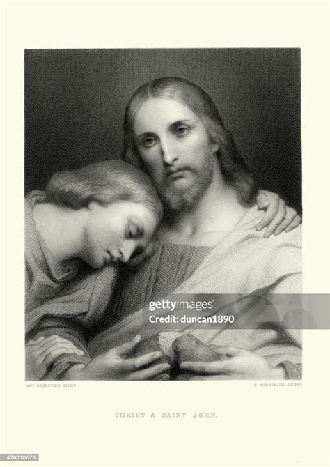 Jesus Christ Y Saint John Ilustración De Stock Getty Images