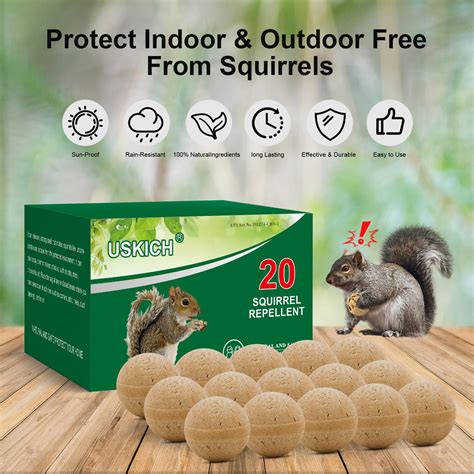 20pack Squirrel Repellent Outdoor Chipmunk Repellent Outdoorrodent