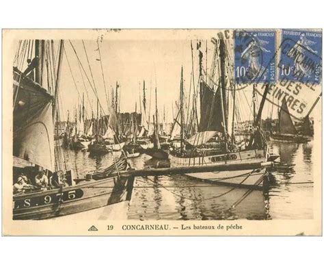 Carte Postale Ancienne Concarneau Les B Teaux De P Che Vers