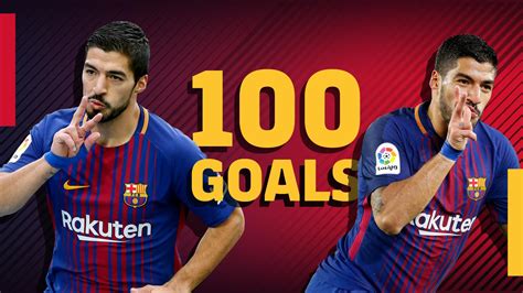 Los 100 goles de Luis Suárez en la Liga