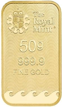 Britannia 50 Gram Gold Bars BullionByPost From 4 425