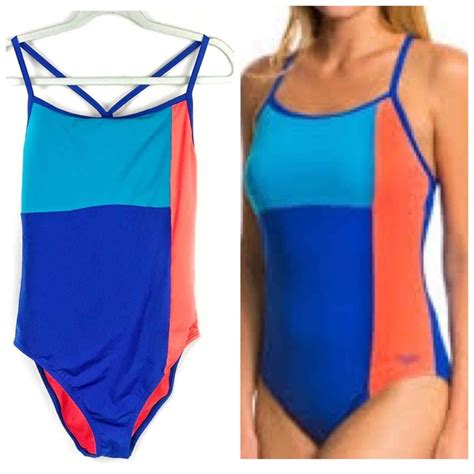 Speedo Endurance Lite One Piece Swimsuit Size 12 Gem