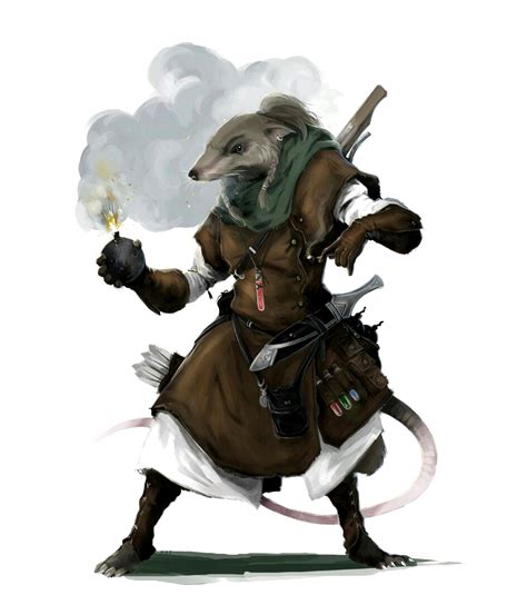 Ratling Male Alchemist Pathfinder Pfrpg Dnd Dandd D20 Fantasy