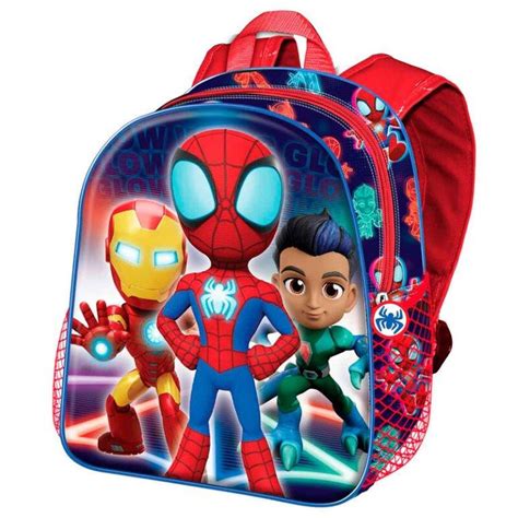 Mochila Escolar Adap Trolley Spidey And His Amazing Friends Glow Cm