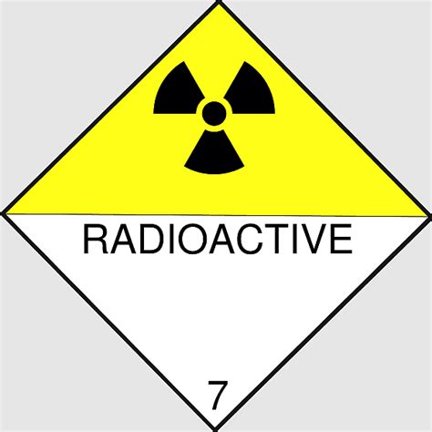 Denis Curve Hazmat Class 7 Radioactive Substances Horns Hazchem