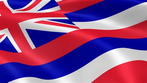 Hawaiian Flag In The Wind Stock Footage Video 100 Royalty Free