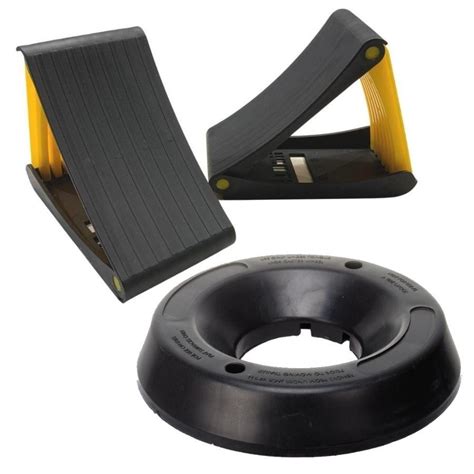 Folding Wheel Chocks And Jockey Wheel Holder Pack Au