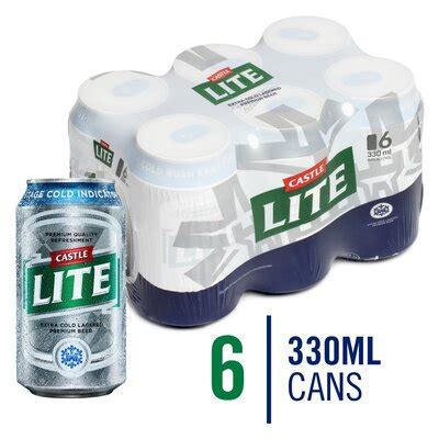 Castle Lite Can 6 X 330ml PnP