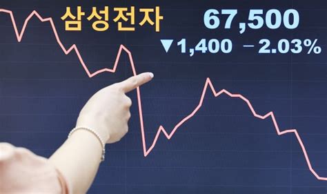 9만전자 문턱 갔었는데 6만전자 된 삼성전자실적 우려에 주가 하락 네이트 뉴스