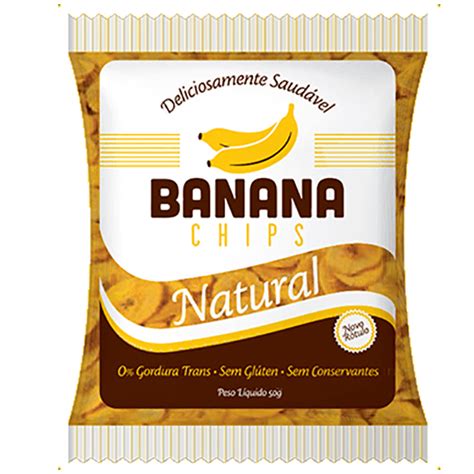 Banana Chips Natural Selo Vegano