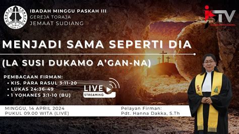 🔴[live] Ibadah Minggu Paskah Iii Gereja Toraja Jemaat Sudiang 14 04