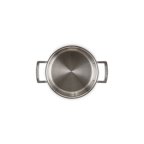 Cacerola Baja Con Tapa 20cm Classic Inox Le Creuset