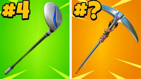 10 Most TRYHARD Pickaxes In Fortnite YouTube