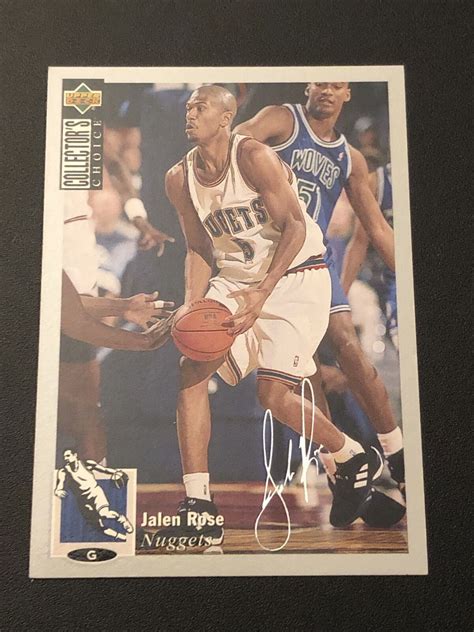 Upper Deck Collector S Choice Silver Signature Jalen Rose