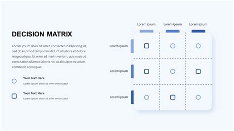 3x3 Decision Matrix Template for Google Slides - SlideKit