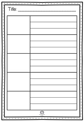 Procedure Writing Template for Kindergarten