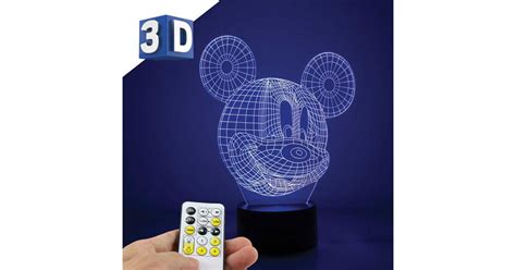 3D LED RGB Lampa Sa Promenljivom Bojom Svetlosti Mickey Mouse Cena Prodaja