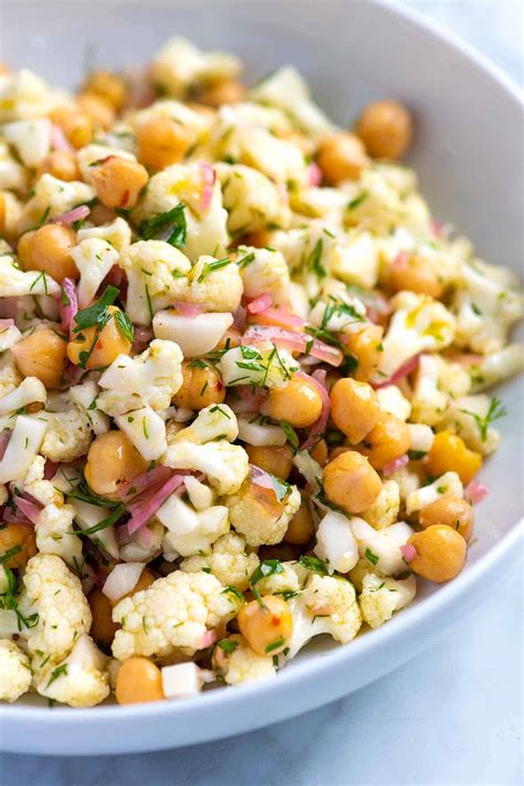 Easy Cauliflower Chickpea Salad Recipe