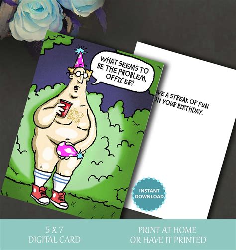 Humorous, Birthday Card, Funny Birthday Card, Birthday Card, Card for ...