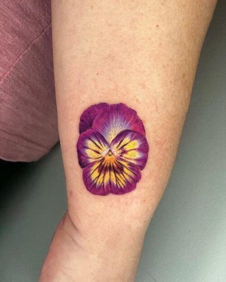 36 Pansy Flower Tattoo Meaning and Ideas | Balcony Garden Web