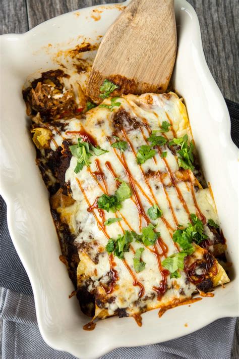 Bbq Pulled Pork Enchiladas