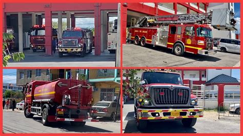 Jamaican Fire Brigade Montego Bay Fire Station Area 4 Responding From