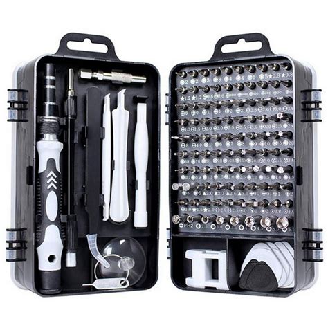 Precision Electronic Screwdriver Set Complete 115pc Set Grey Black