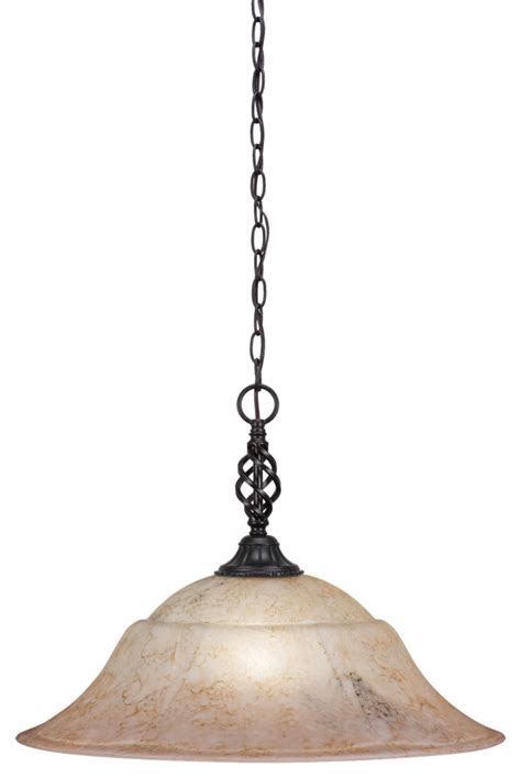 Elegant Pendant Shown In Matte Black Finish With Italian Marble