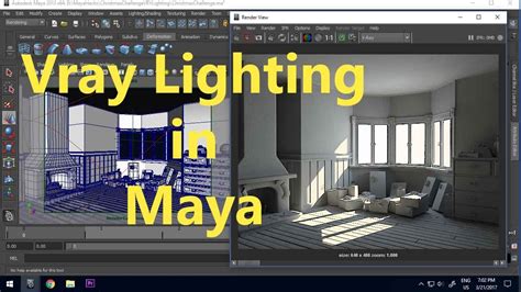 Vray Lighting Tutorial Interior Maya Scene Day Light YouTube