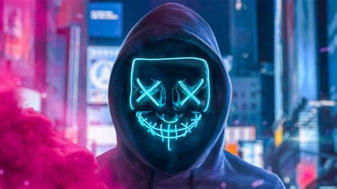 Neon Mask And Smoke Wallpaper ID 5378