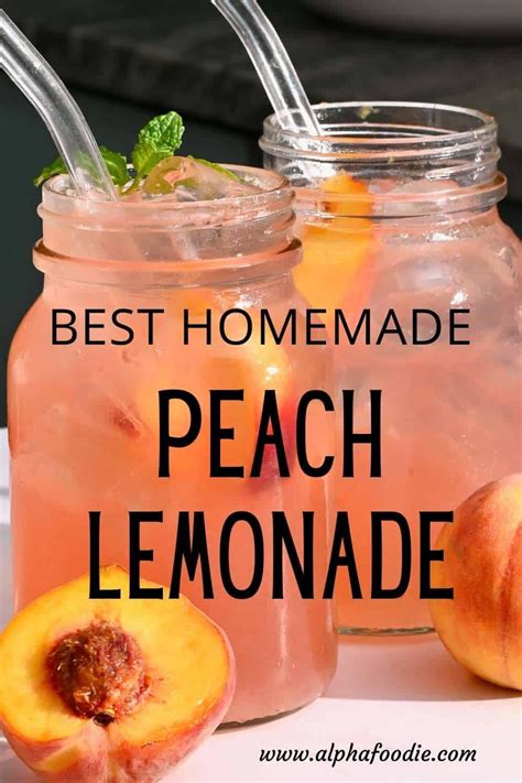 This Fun Fruity And Refreshing Peach Lemonade Recipe Is Perfect For